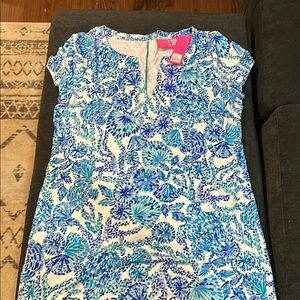 Lilly Pulitzer Blue Floral Dress